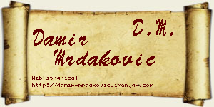 Damir Mrdaković vizit kartica